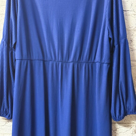 Cato Plus Size Ruched Front Tunic 22/24W - Royal Blue - Picture 7 of 9
